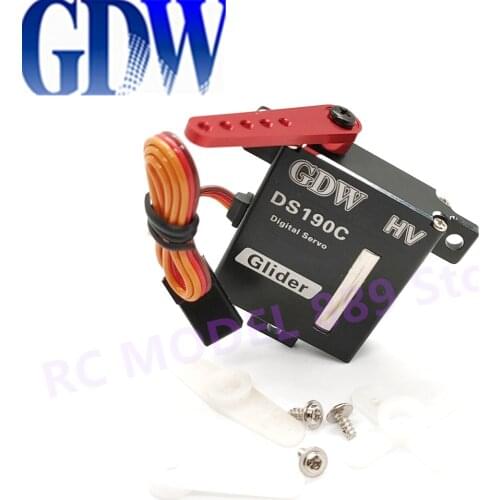 GDW DS190C All-Metal Fast Digital Servo HV High-Performance Upgrade Glider High-Voltage Servo For RC Planes RC Airplanes Parts