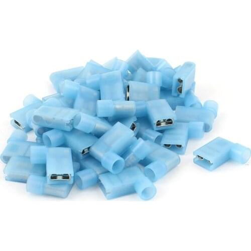 GTBL 40pcs 90 Degree Insulated Female Push On Wire Terminal Connector