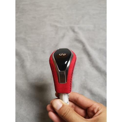 Fit for Infiniti Q50/Q50L Q50Q60QX70QX80 Q50Q50LQ60 carbon fiber red shift knob gear lever gear head handball shift paddle