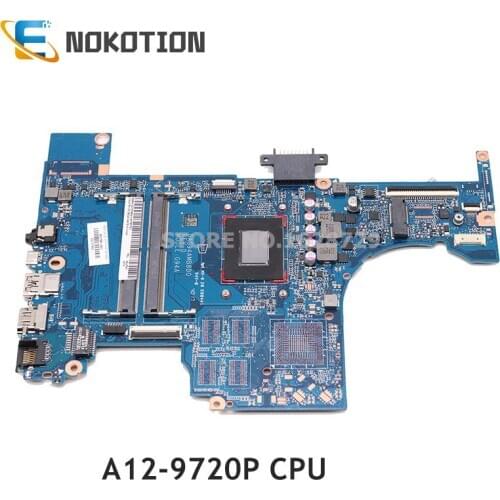 NOKOTION Laptop Motherboard For HP Pavilion 15-CD A12-9720P CPU DDR4 DAG94AMB8D0 931728-001 931728-601 926286-601 926286-001