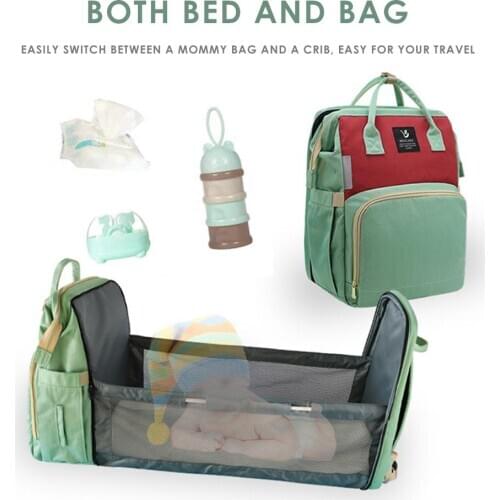 Multifunction Baby Diaper Bag Backpack Bed Crib Baby Sleeping Bag For Travel Bed Diaper Pad Stroller Organizer In Stock Dropship