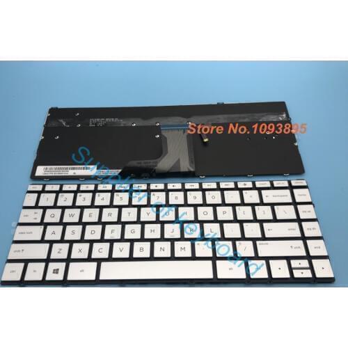 NEW English keyboard For HP Spectre x360 13-ac000 13t-ac000 13-ac0xx English Keyboard Silver Backlit