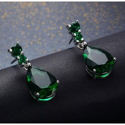 2020 New Women Fashion European American Style Wedding Earrings Long Drop Rhinestone Earrings Jewelry