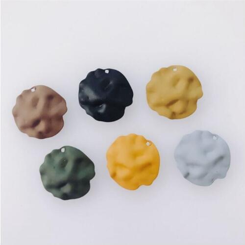 20pcs/lot New Creative Irregular Round Charm Connectors For DIY Fashion Earrings pendant accessories ornament jewelry making