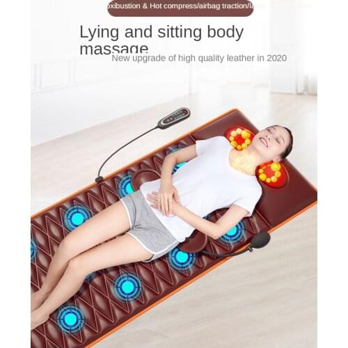 Neck massage kneading tsao heat shock heating air bag traction massage mattress bed cushion for leaning on