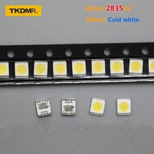 TKDMR 100pcs For SEOUL LED Backlight 1W 3V 3528 2835 131LM Cool white For LED LCD Backlight TV Application LED LCD TV Backlight