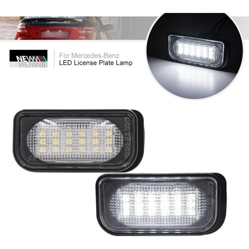 For Benz C-Class W203 CLK-Class W209 C209 A209 SMD White Led License Plate Lights Lamp