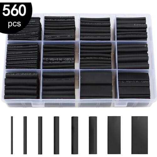 Polyolefin Shrinking Assorted Heat Shrink Tube Wire Cable Insulated Sleeving Tubing Set