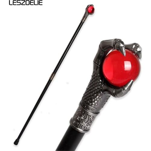 Dragon Claw With Red Ball Walking Stick Man 2021 Fashion Party Walking Canes Women Elegant Sticks Vintage Cosplay Walking Cane