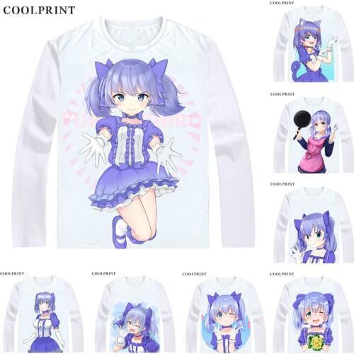 Yuuki Chihiro T Shirt Virtual Youtuber Vtuber Artificial Intelligence AI Custom T-shirt Casual Vintage Print Long Sleeve TShirts