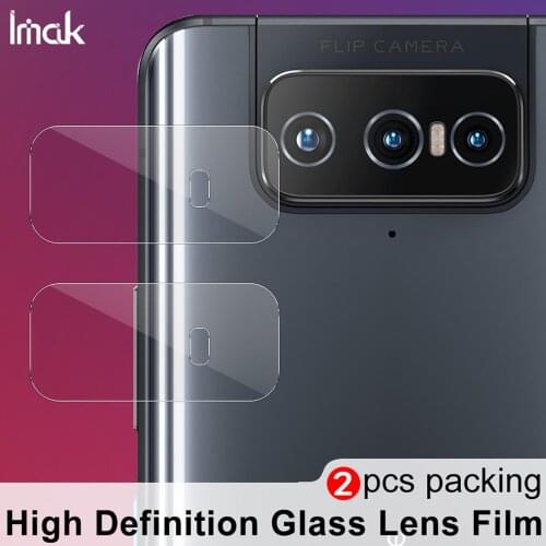Imak Camera Lens Tempered Glass For Asus Zenfone 8 ZS590KS Rear Camera Len Protector Protective Film