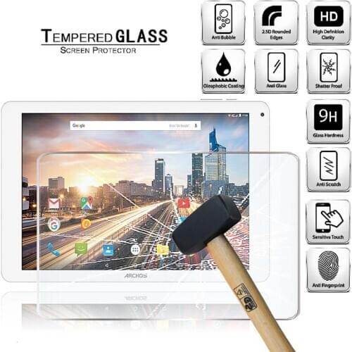 Tablet Tempered Glass Screen Protector Cover for Archos 101b Neon HD Eye Protection Anti-Fingerprint Tempered Film