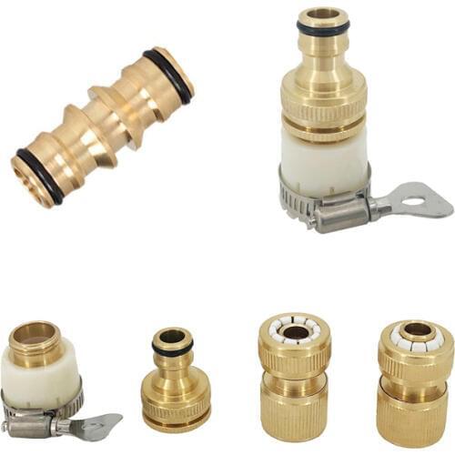 Factory Direct Threaded Brass Garden Hose Connector Connector Garden Hose Quick Connector fitting Watering Irrigation System