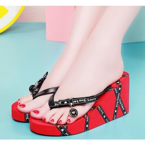 Juicy Lovers Brand New Casual Women Shoes Flat Beach Slipper Sandals Red Black Pink Letter Outdoor Sportswear Summer Flip Flops