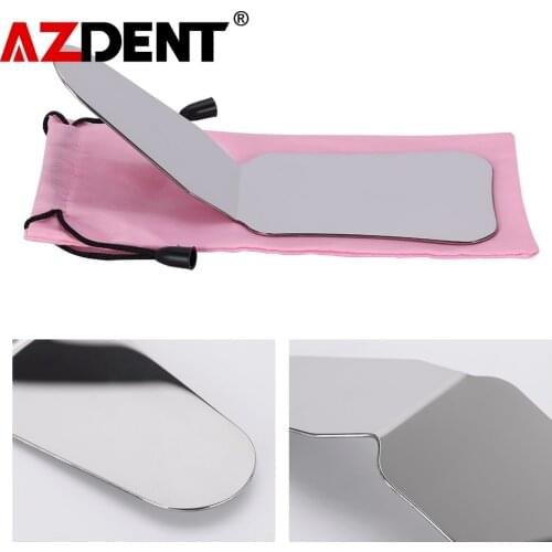 1pc Azdent New Dental Stainless Steel Photography Mirrors Autoclavable Intra-Oral Orthodontic Reflector