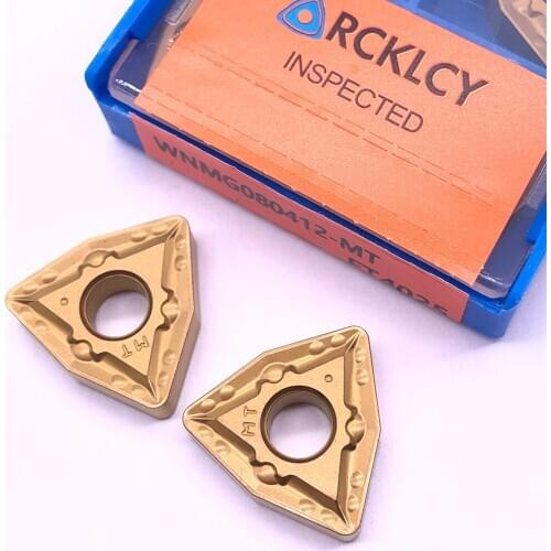 10pcs RCKLCY High Quality WNMG080412-MT FT4025 carbide External turning tool Lathe Tools cutter CNC tool Machining steel