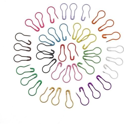 100pcs/pack Knitting Crochet Locking Knitting Cross Stitch Marker Hangtag Safety Gourd Pins Needle Clip Crafts Sewing Accessory
