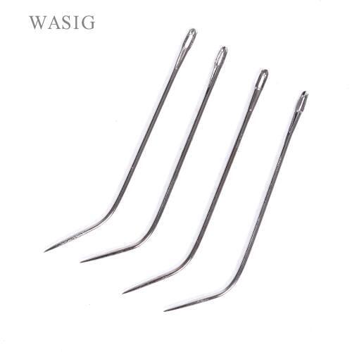 12pcs J TYPE Weaving Needle Hook /Sewing Needles For Human Hair Extension Hair weaving Knitting Tools