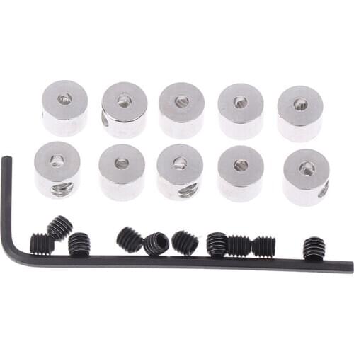 12pcs Vest 7mm Length Brass Pin Keepers Locking Pin Backs Savers Holder Allen Wrench