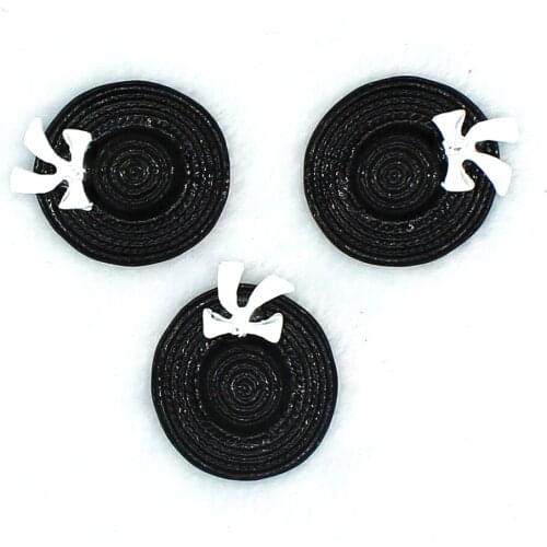 5pcs/set Fashion clothes Enamel clothing imitation pearl bag drip oil accessories Black and white suit Charms XL477