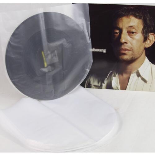 50PCS/Set LP Inner Sleeves Anti Static Round Bottom 12" Vinyl Record Protective Sleeves Thickened for Your LP Collection