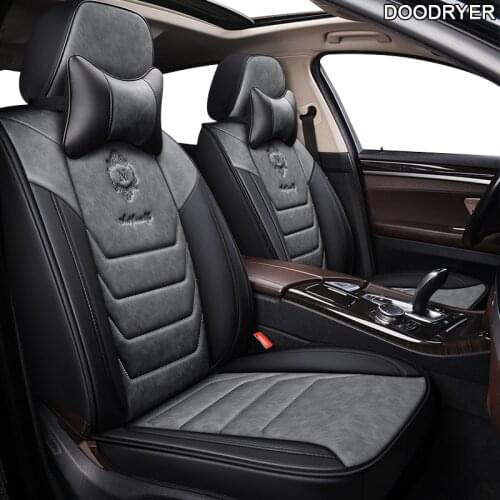 DOODRYER Leather car seat covers For Range Rover sport Land Rover discovery freelander evoque Range Rover Velar car seats