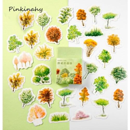 46 Pcs/pack The Norway Forest JunkJournal Decorative Stickers Scrapbooking Stick Label Diary Stationery Album Stickers HT010