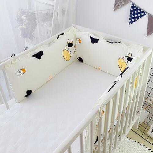 1pcs 180cm Length 30cm height Breathable cama infantil Baby Bed Bumper Newborn Pure Cotton Infant Bedding Set Newborn Cartoon