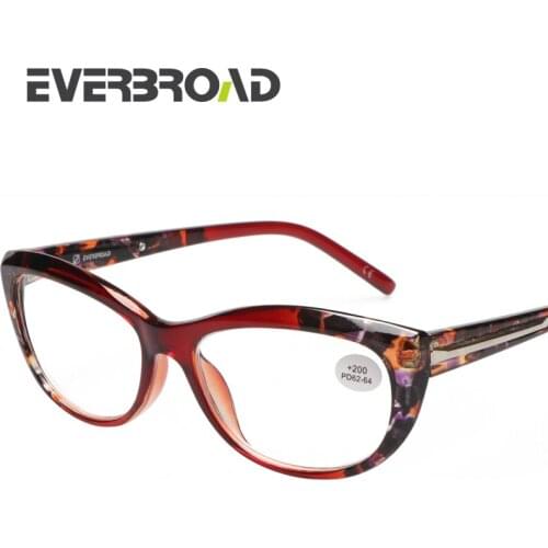 Elegant Women Reading Glasses Eye Cat Presbyopic Glasses High Power +6.00 EV031725