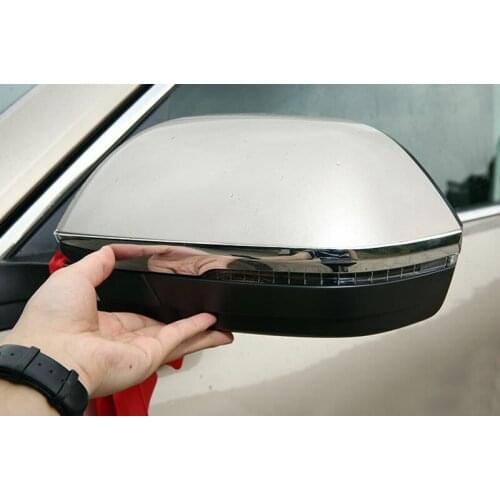 For Volkswagen Atlas 2017-2019 Chrome Rearview Door Mirror Cover Trim Strip 2pcs Car modification Auto parts