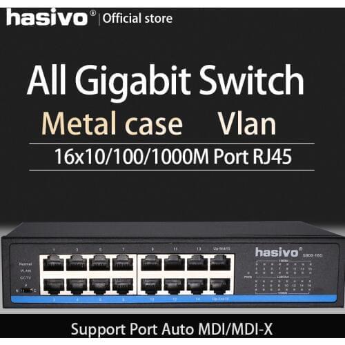 16 Port RJ45 All Gigabit Ethernet switch lan switch ethernet switch