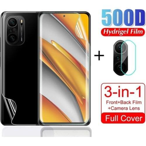 Frosted Matte Hydrogel Front Film Camera Lens Back Screen Protector For Xiaomi Poco F3 PocoF3 Poxo X3 Pro X 3 M3 Film Not Glass