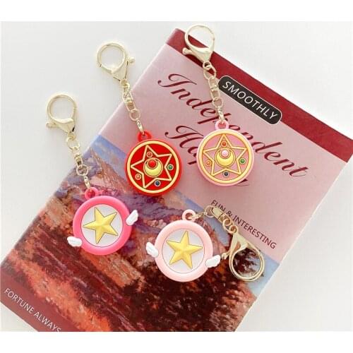 Kawaii Star Protective Case For Airtag Cute Hangable Keychain Locator Tracker Shockproof Cover For Apple Airtag Accessories