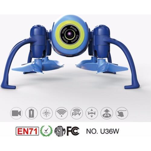 U36W Blue Aircraft 2.4Ghz WIFI & FPV mini drone with camera