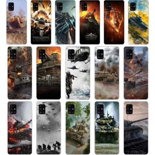081FG world of tanks Soft Silicone Tpu Cover Case for Samsung Galaxy A20 A20E A20S A40 A31 A41 A51 A71 case