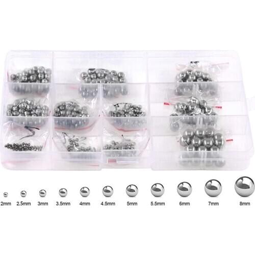 Bearing Ball Assortment Set, Metric Precision Chrome Steel Bearing Ball Assortment Kit(510 Pcs) CNIM Hot
