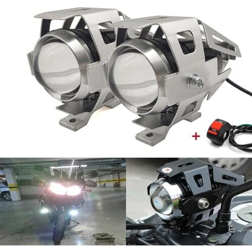 Newest Motorcycle Headlight U5 Led Spotlight Auxiliary Lamps For Yamaha MT125 MT01 MT03 MT25 mt 125 01 03 25 TMAX 500 530 YZ80