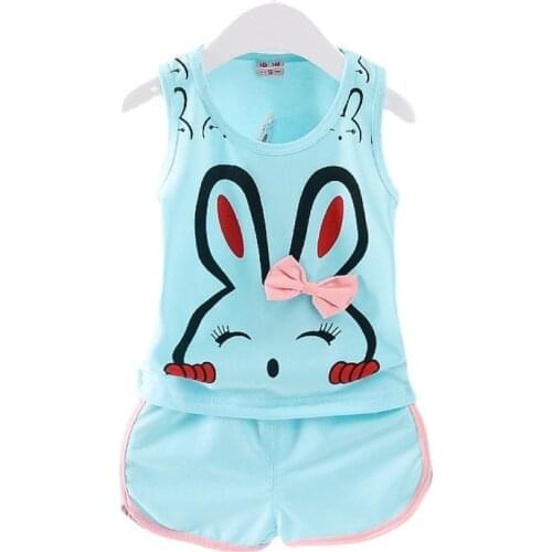 New Summer Cute Baby Girl Clothes Suit Children Boys Fashion Vest Shorts 2Pcs/Set Toddler Casual Costume Outfits Kids Tracksuits