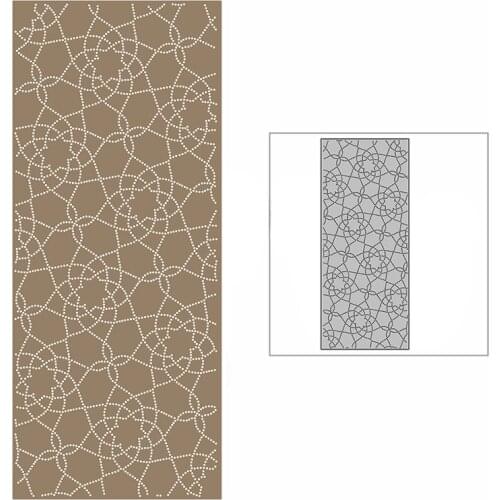 New Mess Flowers Slim Dotted Panel 2021 Metal Cutting Dies for DIY Scrapbooking and Card Making Embossing Craft No Stamps Set