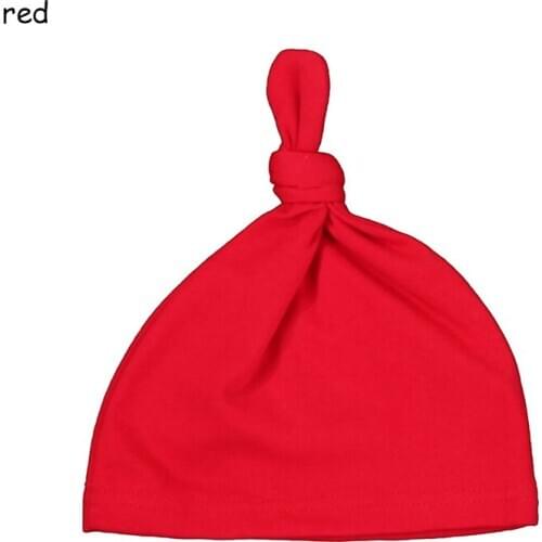 One Size Cotton Baby Sleep Hat 0-2 Year Old Infant Toddler Girl Boy Knit Knot Cap Warm Winter Hat