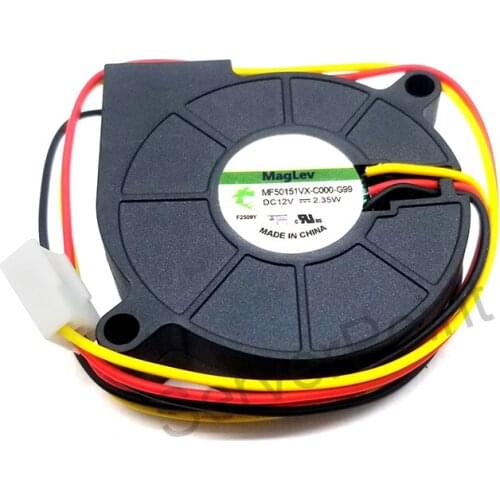 Original MF50151VX-C000-G99 DC12V 2.35W 3 Wires Server Square Cooling Fan Blower fan