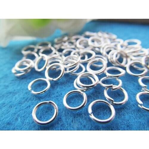 2500pcs 6 Colors 6mmx0.9mm Open Jump Ring Fastener Clasp Ends Connector Charm/Finding,DIY Accessory Jewelry Making