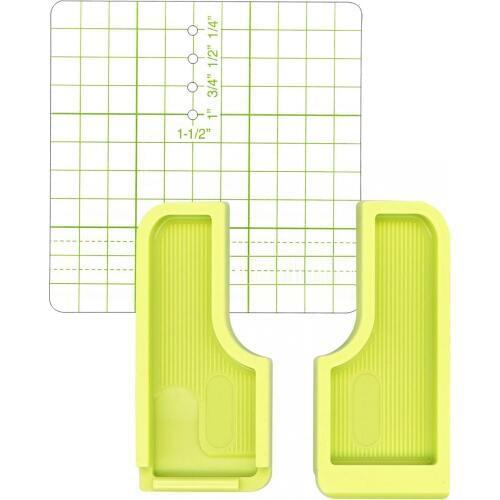 Sew Tech Embroidery Stitch Guide Gauge Gadget Sewing Machine Parts Green Plastic Home Tools Sewing Measure Supplies