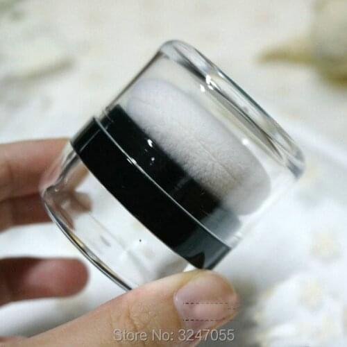 10G 50pcs/lot Empty Cute Muchroom Cosmetic Powder Container, DIY Plastic Loose Powder Jar with Mirror, High Class Makeup Tools