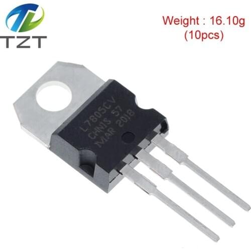 10pcs LM7805 L7805 7805 Voltage Regulator IC 5V 1.5A TO-220