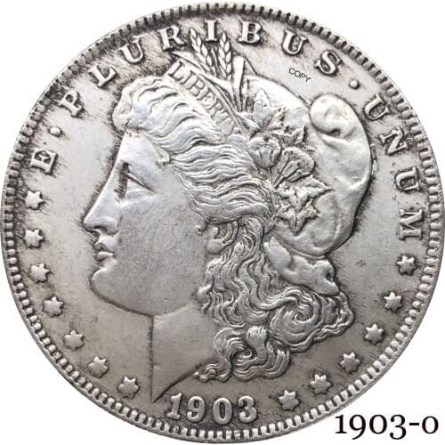 United States Of America 1903 O Morgan One Dollar US Coin Liberty Cupronickel Silver Plated In God We Trust Copy Coin