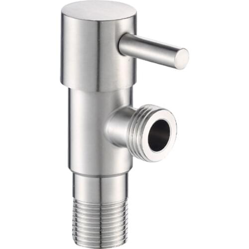 304 Stainless Steel Angle Valve G1 / 2 * 1/2 Water Heater Toilet Inlet Water Stop Valve Faucet Angle Valve