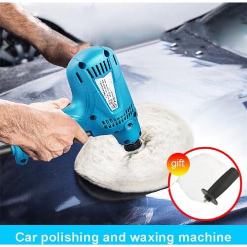 Vertical Car Polishing Machine Household Electric Cars Polisher Adjustable Speed Waxing Tools Car Accessories 220v 600w 125mm