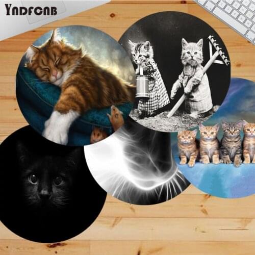 YNDFCNB Non Slip PC Cute Cat Animal Soft Rubber Professional Gaming Mouse Pad gaming Mousepad Rug For PC Laptop Notebook