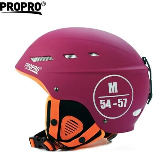 ProPro Sports Protective Skiing Helmet Winter Warm Fleece Lining Snowboarding Ski Helmet Safty Snow Skateboard Snowmobile Helmet